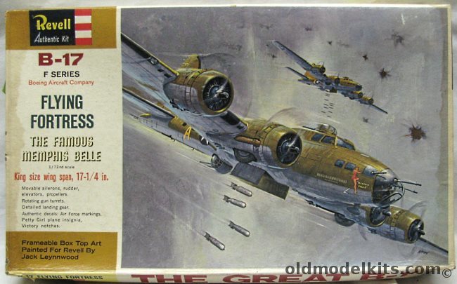 Revell 1/72 B-17F Flying Fortress Memphis Belle, H201-200 plastic model kit